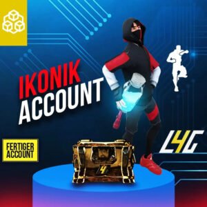 IKONIK Fortnite-Charakter mit Tasche und Trank