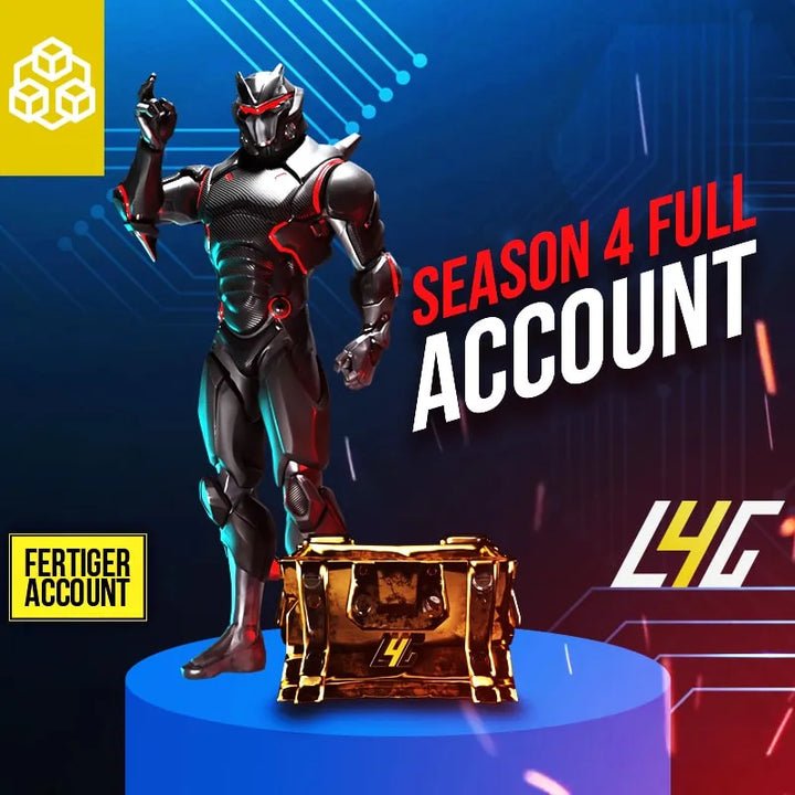 Roboter mit Season 4 Account und Schatztruhe