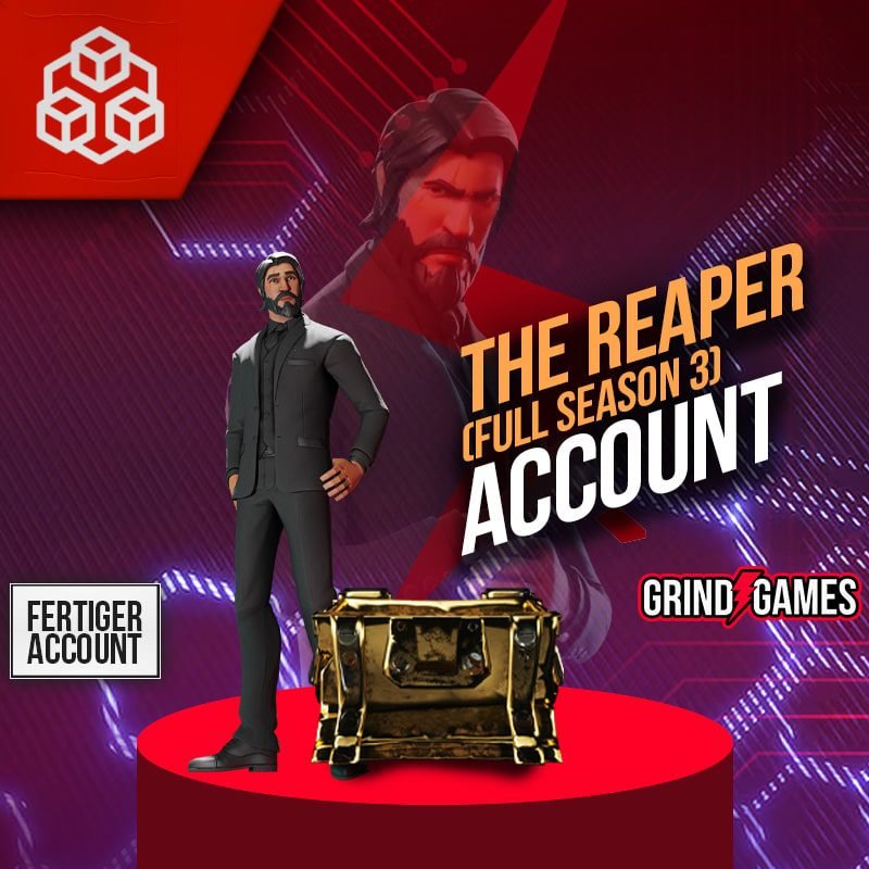 fortnite account season 3 full reaper skin 722